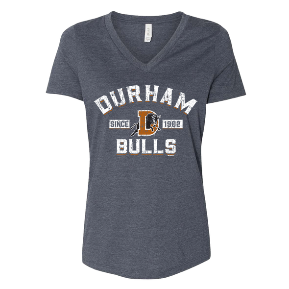 Durham Bulls Women's Heather Navy Softstyle Tee