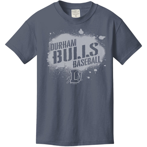 Durham Bulls Youth Denim Grady Comfort Color Tee