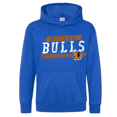 Durham Bulls Youth Royal Sharman Hooded Sweatshirt