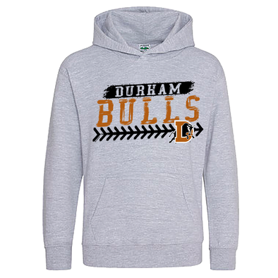 Durham Bulls Youth Gray Sharman Hooded Sweatshirt