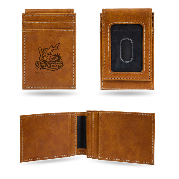 Grand Rapids Dam Breakers Laser Engraved Front Pocket Wallet - SPECIAL ORDER