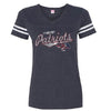 Somerset Patriots Women's Sporty Short Sleeve Vneck Tee
