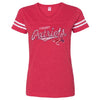 Somerset Patriots Women's Sporty Short Sleeve Vneck Tee