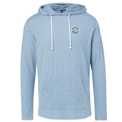 Myrtle Beach Pelicans MV Sport Denim Heather Miles Slub Hooded Tee