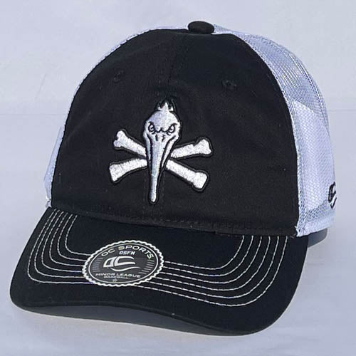 Myrtle Beach Pelicans Outdoor Cap Black Pirate Downhome Adjustable Cap