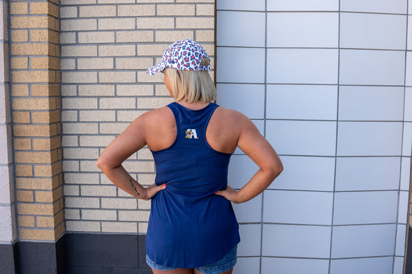 Amarillo Sod Poodles Women's Navy Hi/Low Lean A Tank