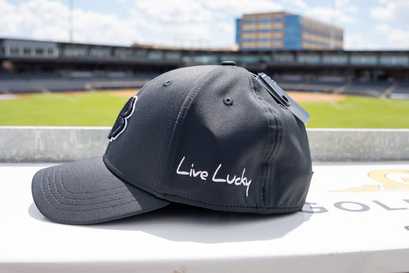 Amarillo Sod Poodles X Black Clover Crest Black and White Cap