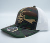 OC Sports - Trucker - Hat Faux Leather Patch Camo