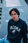 Tacoma Rainiers Champion Navy Salmon Applique Crew