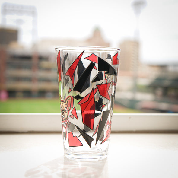 CHIHUAHUAS 16 OZ PRISM PINT GLASS