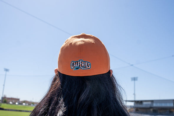 Amarillo Sod Poodles Calf Fries 39THIRTY Orange Skillet cap