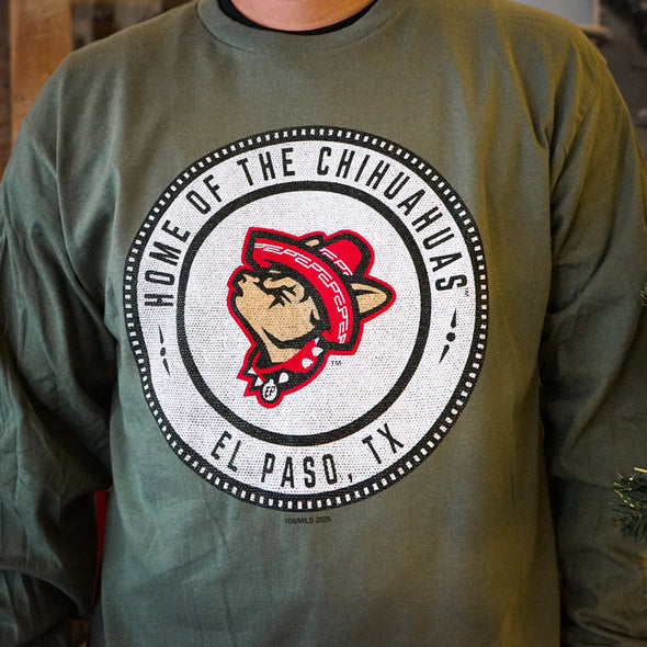 CHIHUAHUAS DECAL LONG SLEEVE TEE- 108 STITCHES