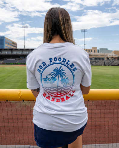 Amarillo Sod Poodles New Era White Game Crewneck Tee