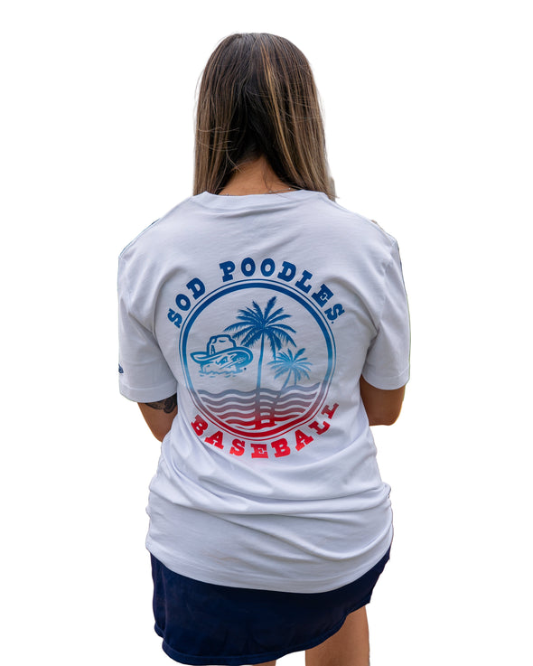 Amarillo Sod Poodles New Era White Game Crewneck Tee