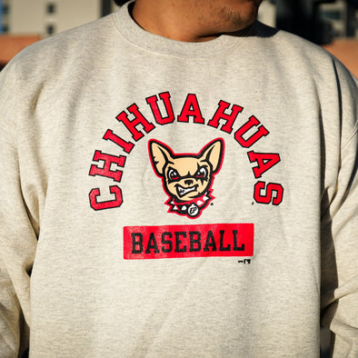 CHIHUAHUAS CHAMPION OATMEAL CREWNECK SWEATSHIRT