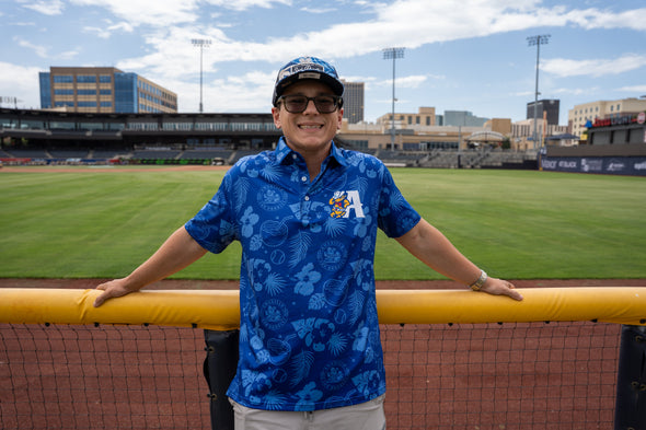 Amarillo Sod Poodles Sublimated Leaning A Polo