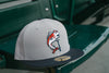 Tacoma Rainiers New Era 59Fifty Gray Navy Slammin' Sam Cap