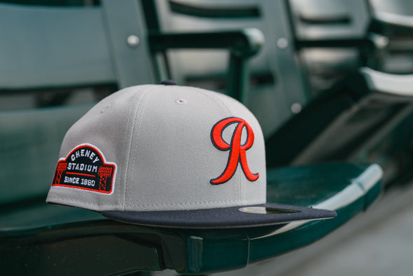 Tacoma Rainiers New Era 59Fifty Gray Navy Cheney Patch Cap