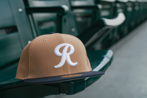 Tacoma Rainiers New Era 59Fifty Khaki Navy Cap