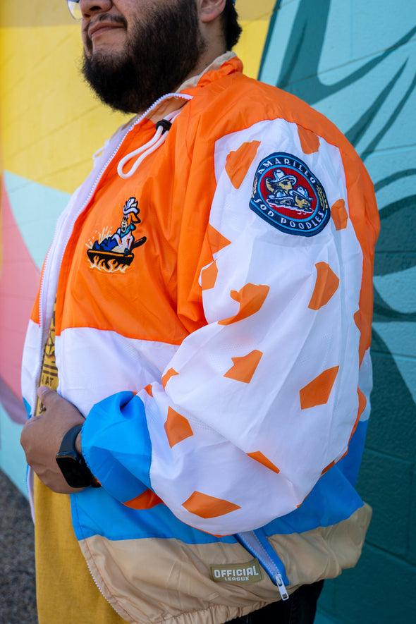 Amarillo Sod Poodles Calf Fries Tri Colored Chute Jacket
