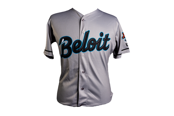 Beloit Sky Carp Road Grey Replica Jersey