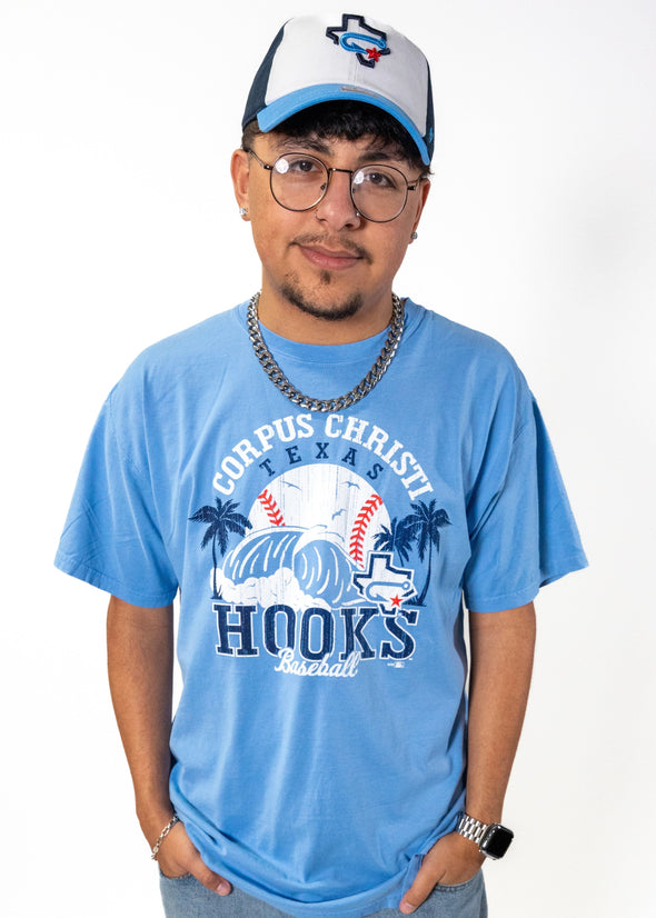 Comfort Wash - T Baseball Waves