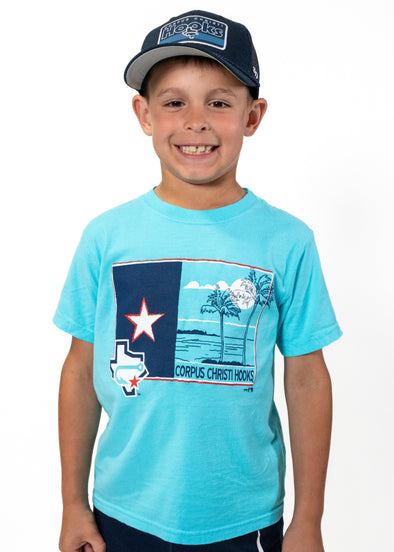 Youth - Comfort Wash - T Texas Flag