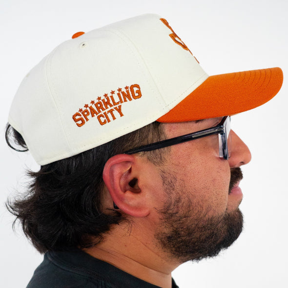 New Era - 9forty A Frame - Fashion Collection - Orange / Cream Road Cap