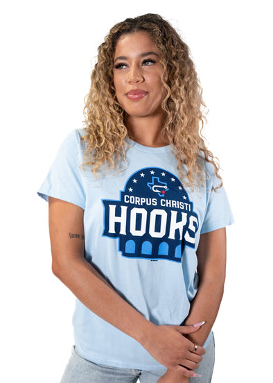 Women's T Primary Logo - Lt. Blue