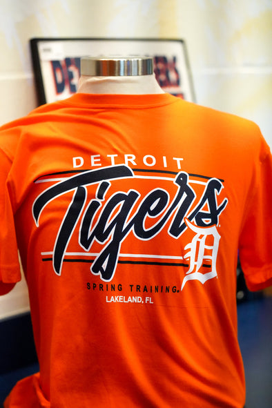 Detroit Tigers Script Jersey Crew T-Shirt