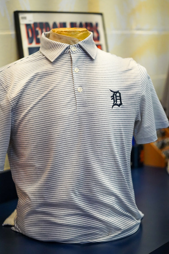 Detroit Tigers Bradley Striped Sankaty Hammerhead Polo