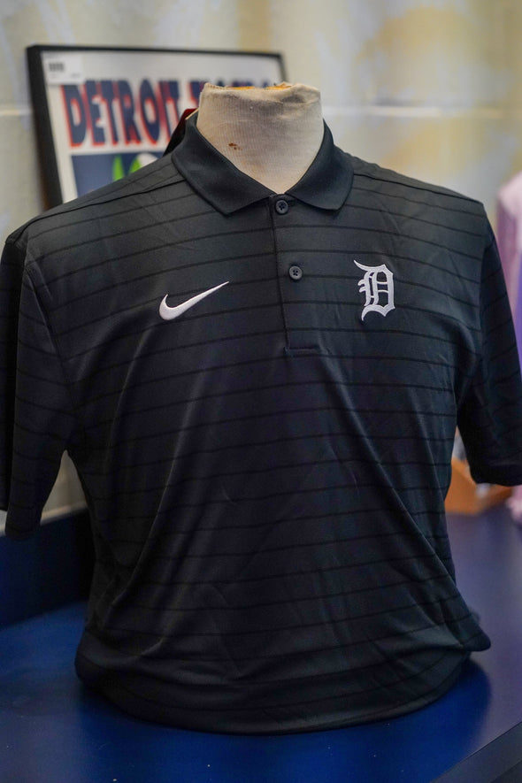 Detroit Tigers Men's AC Striped Polo - Navy