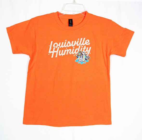 Louisville Humidity Wordmark Youth Tee - Orange