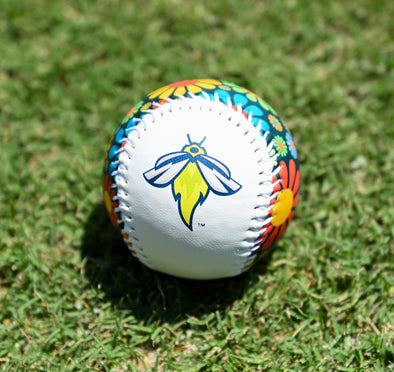 Fireflies Colorful Flower Baseball