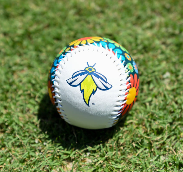 Fireflies Colorful Flower Baseball