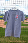 Salem Red Sox Baseballism Adult Gray Tee