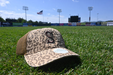 Salem Red Sox Cheetah Print Mesh Hat