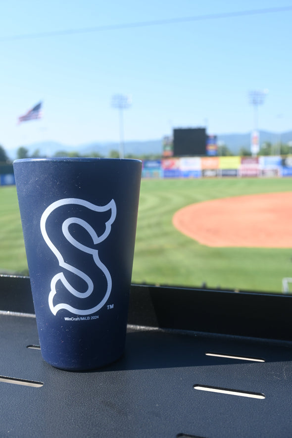 Salem Red Sox Silicone 16 Oz Pint Glass