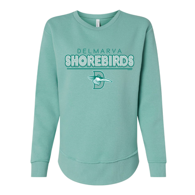 Delmarva Shorebirds Retrolight Saltwater Ladies Crewneck