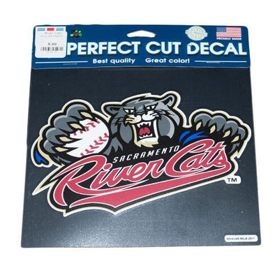 DECAL RIVER CATS 8X8, SACRAMENTO RIVER CATS