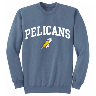 Myrtle Beach Pelicans Soft As A Grape Denim Alternate Softwash Crew