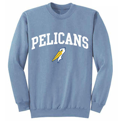 Myrtle Beach Pelicans Soft As A Grape Denim Alternate Softwash Crew
