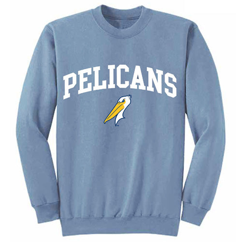 Myrtle Beach Pelicans Soft As A Grape Denim Alternate Softwash Crew