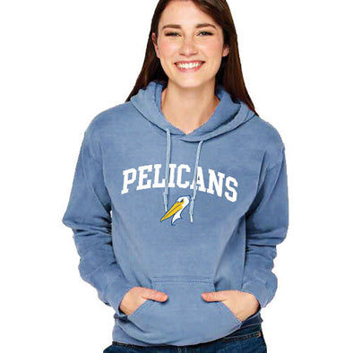 Myrtle Beach Pelicans Soft As A Grape Denim Alternate Softwash Hood