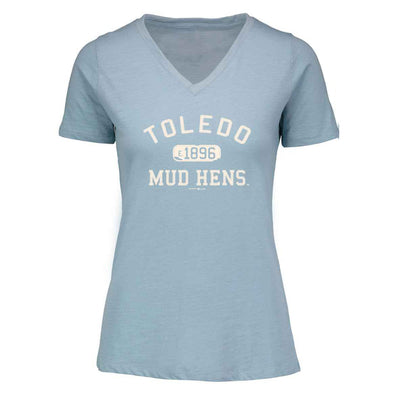 Toledo Mud Hens Denim Heather Vera V-neck Ladies T