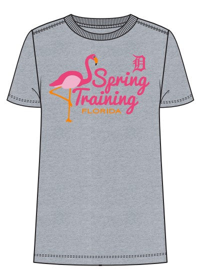 Detroit Tigers Ladies Flamingo T/S- Small