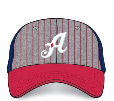 Reno Aces Grey and Red Stripe Dinger Hat