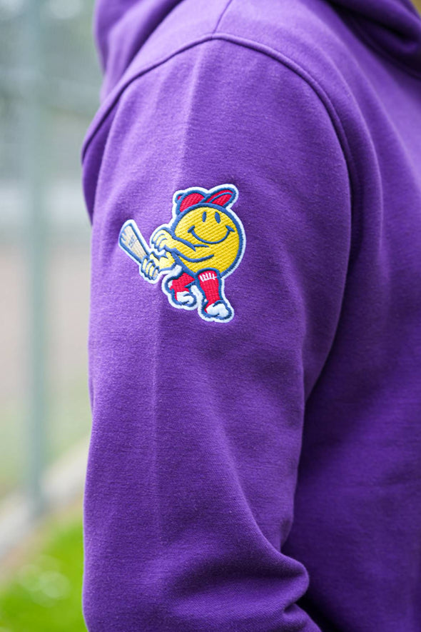 Worcester Red Sox x Dinosaur Jr. Purple Embroidered Hoodie