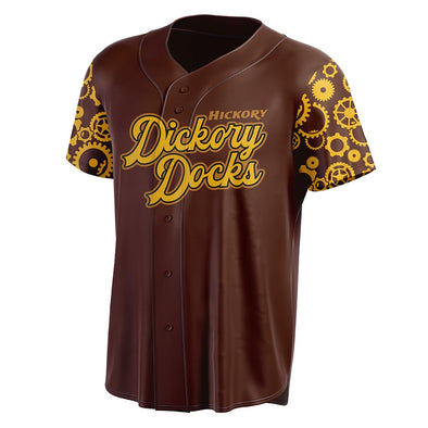 Hickory Crawdads OT Sports Hickory Dickory Docks Mens Replica Jersey