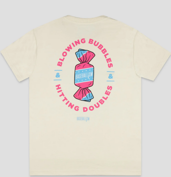 Doubles and Bubbles Baseballism Tee